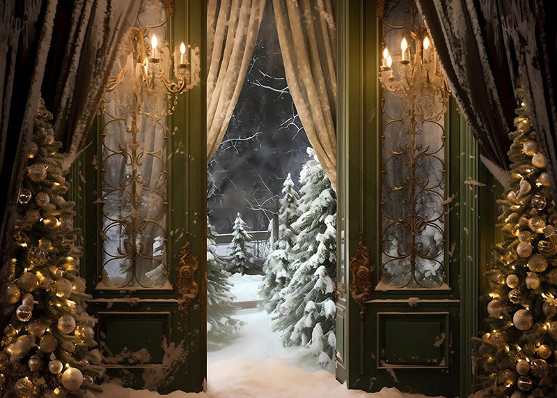 Winter Night Christmas Wallpaper Backgrounds