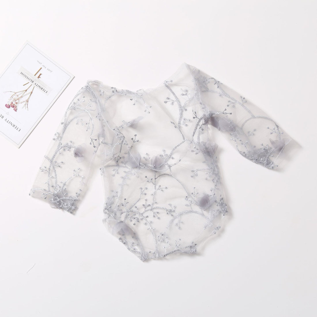 Avezano Newborn Photo Prop Organza Climbing Suit