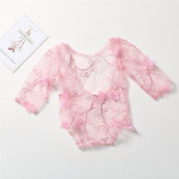 Avezano Newborn Photo Prop Organza Climbing Suit