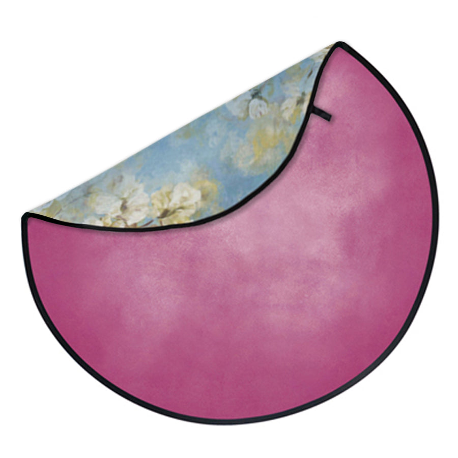 Avezano Spring Flower and Pink Collapsible Backdrop Photography