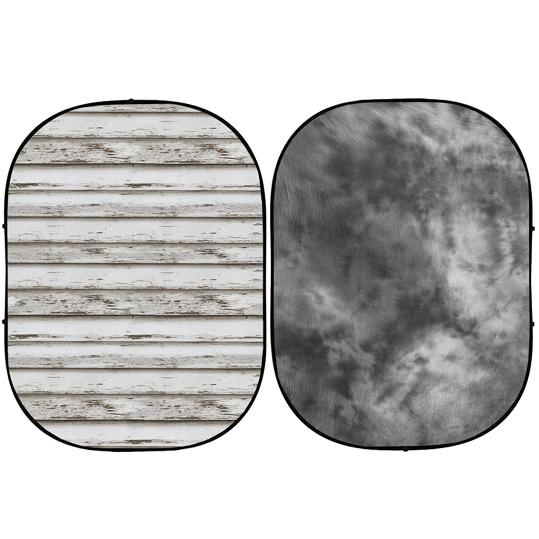 Avezano White Wood and Grey Collapsible Backdrop Photography