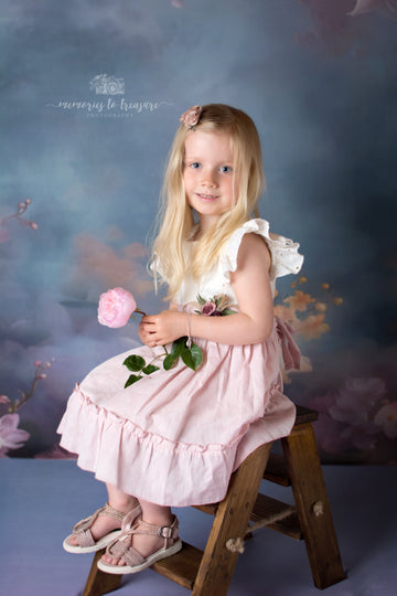 Avezano Pink  Flower Fine Art Mother's Day Photography Backdrop