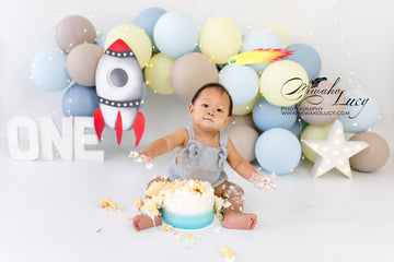 Avezano Balloons and Small Rockets Backdrop for Photography By Miwako Lucy Photography