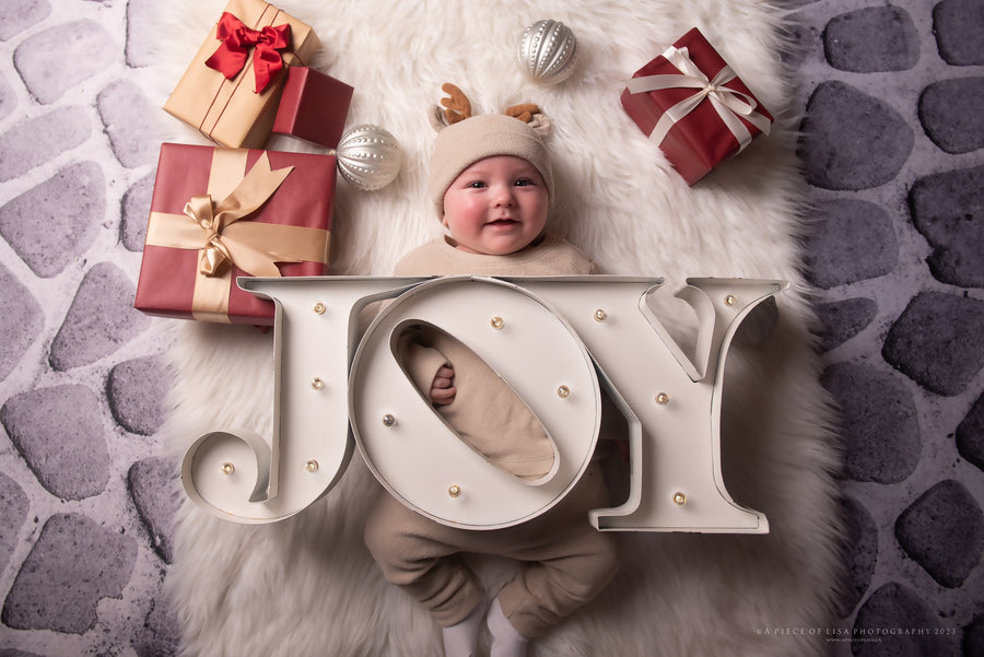 Avezano Gray Stone Floor Photography Backdrop