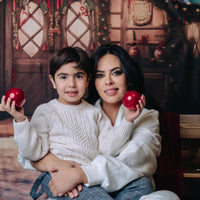 Avezano Christmas Cabin in the Woods Photography Backdrop