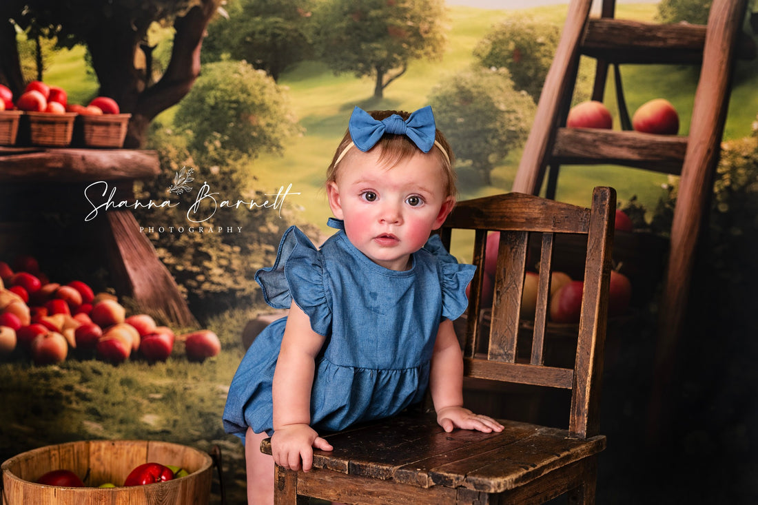 Avezano Spring Apple Orchard Photography Backdrop