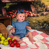 Avezano Spring Apple Orchard Photography Backdrop