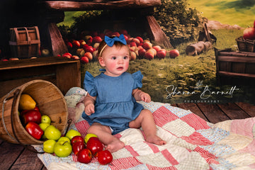 Avezano Spring Apple Orchard Photography Backdrop