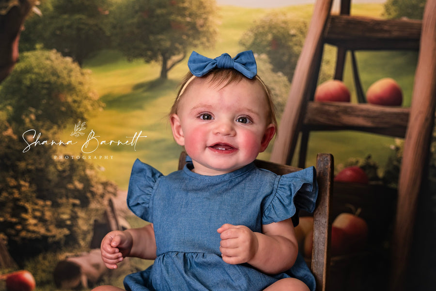 Avezano Spring Apple Orchard Photography Backdrop