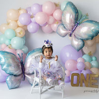 Avezano Butterfly Balloon Cake Smash Photography Backdrop Designed By Angela Forker