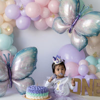 Avezano Butterfly Balloon Cake Smash Photography Backdrop Designed By Angela Forker