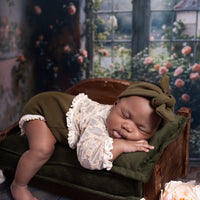 Avezano Shabby Room and Windowsill Roses Photography Backdrop