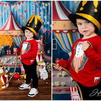 Avezano Circus and Popcorn Cake Smash Photography Background