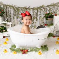 Avezano Strawberry Theme One-Year-Old Photography Backdrop Designed By Angela Forker