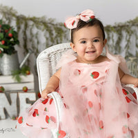 Avezano Strawberry Theme One-Year-Old Photography Backdrop Designed By Angela Forker