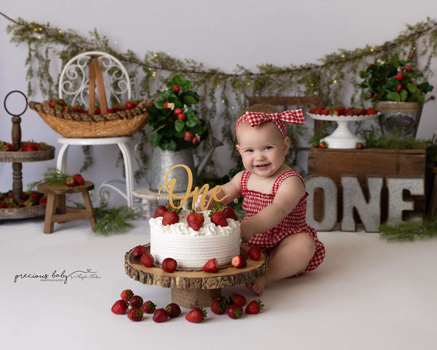 Avezano Spring Strawberry Fruit Bowl Photography Backdrop Designed By Angela Forker