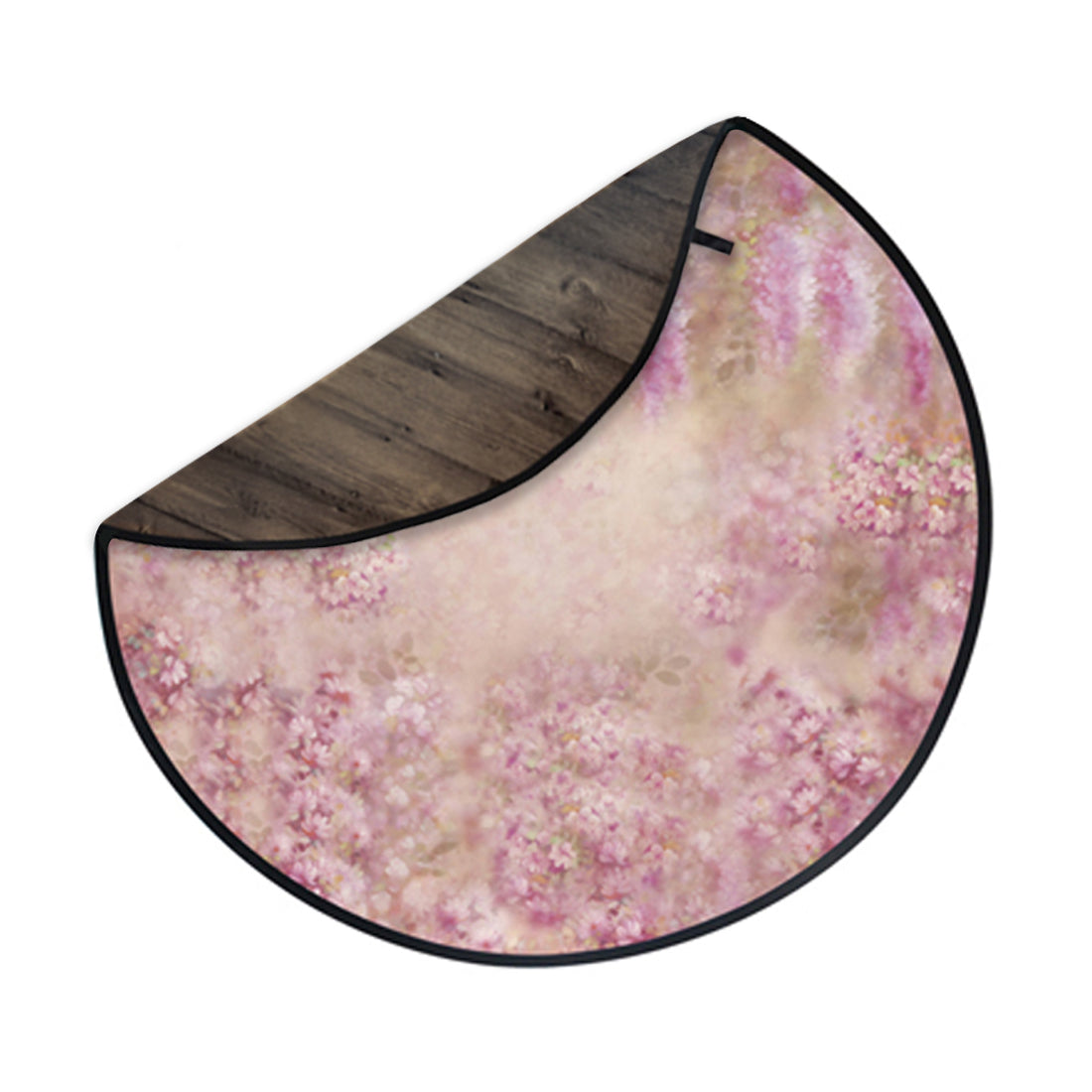 Avezano Spring Flower and Wood Collapsible Backdrop Photography