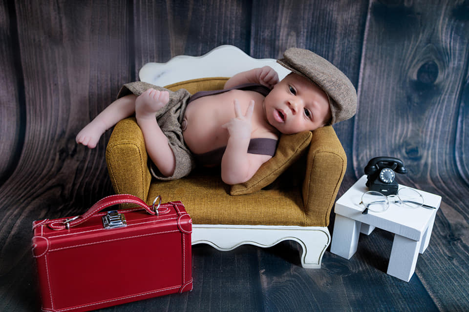 Avezano Retro Wood Backdrop Baby Photography