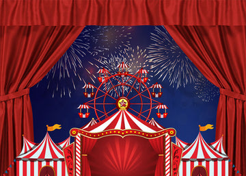 Avezano Kids Cake Birthday Circus Photography Background-AVEZANO