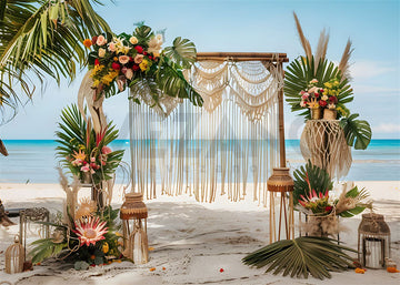 Avezano Summer Beach Boho Style Decor Photography Backdrop