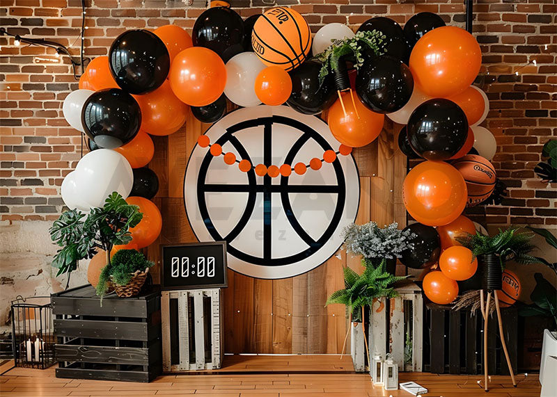 Avezano Basketball Party Balloons Photography Background