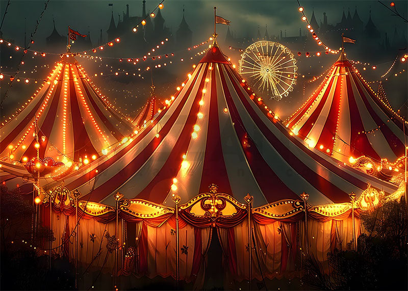 Avezano Circus and Lights Cake Smash Photography Background