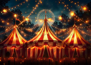 Avezano Night Circus and Lights Cake Smash Photography Background