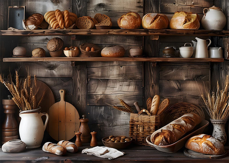 Avezano Kitchen Wheat Bread Birthday  Party Photography Background