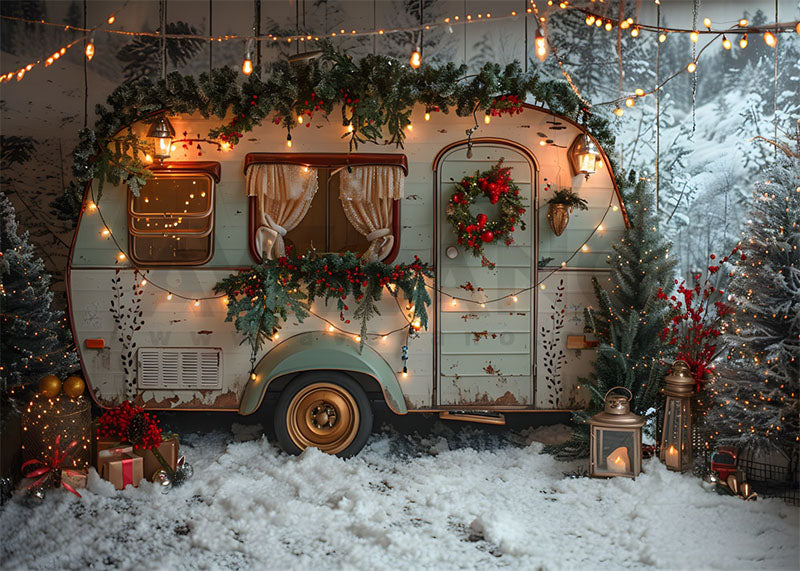 Avezano Rv Christmas Decorations Photography Backdrop