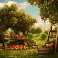 Avezano Spring Apple Orchard Photography Backdrop