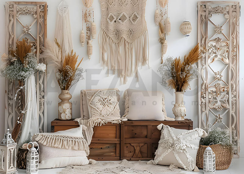 Avezano Bohemian Room Screen Photography Backdrop