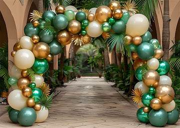 Avezano The Green is the Balloon Arch Photography Background