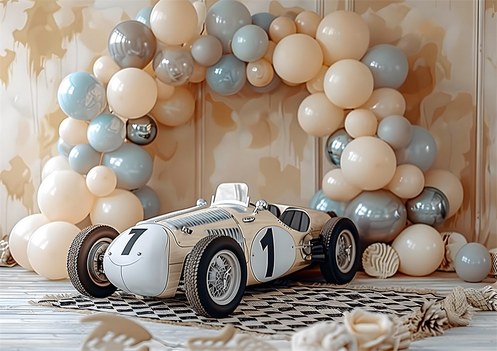 Avezano Balloon Arch Car Model Photography Background