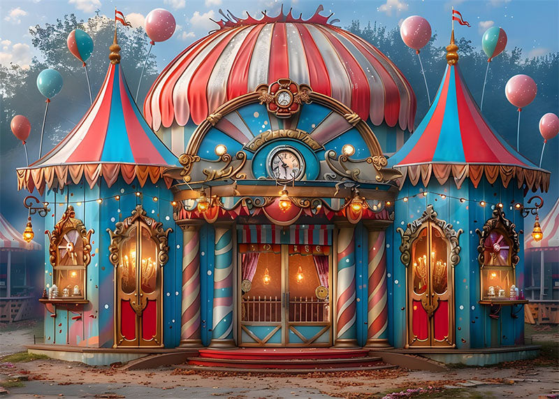 Avezano Amusement Park Circus Photography Background