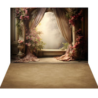 Avezano Spring Flower Window Sill 2 pcs Set Backdrop