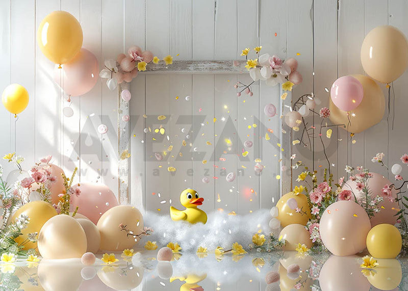 Avezano Baby bathroom balloons Photography Background