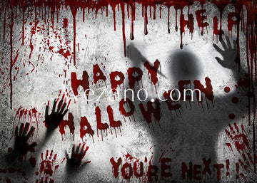 Avezano Halloween Ghosts and Blood Backdrop for Photography