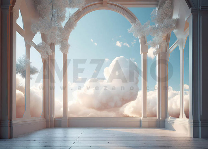 Avezano Window Cloud Photography Background-AVEZANO