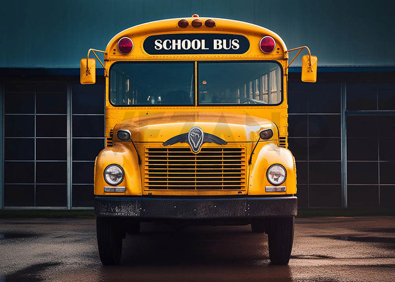 VIP Avezano School Bus Photography Backdrop for Back To School