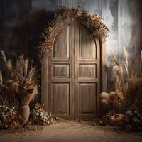 Avezano Vintage Boho Wooden Doors Photography Background