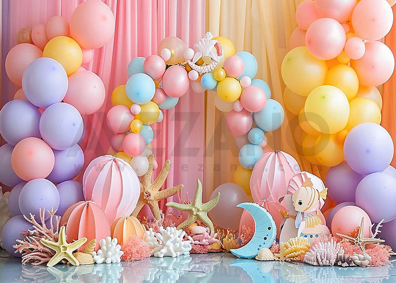 VIP Avezano Colorful Balloon Party for Kids Photography Background