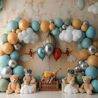 Avezano Balloon Arch Flying Party for Kids Photography Background