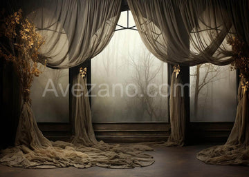 VIP Avezano Grey Netting and Window Photography Background