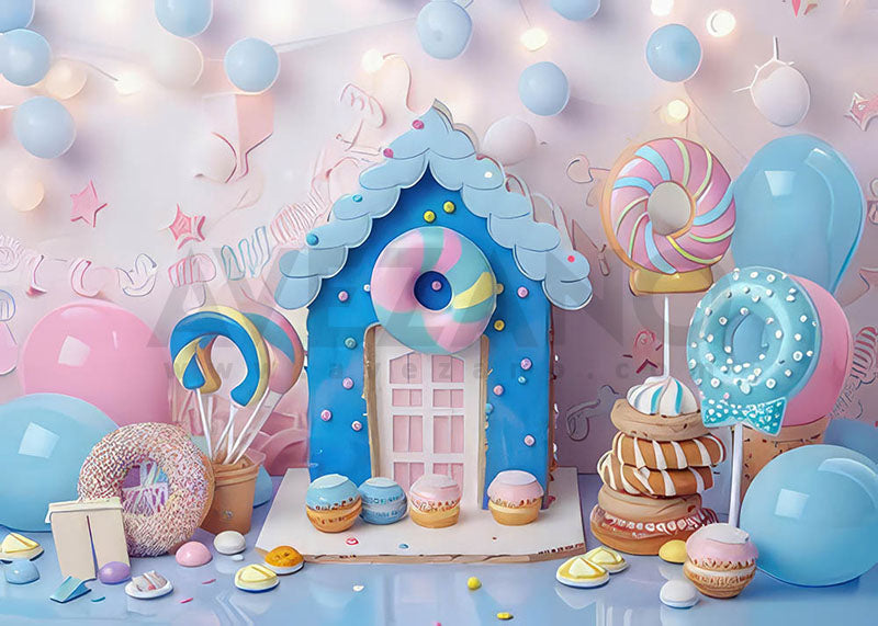 Avezano Donut Theme Cakesmash Party Photography Background