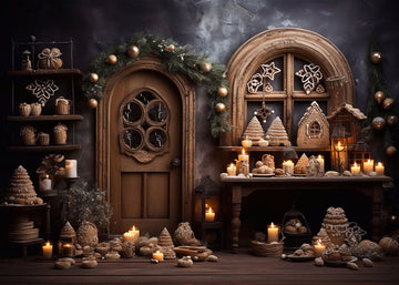 Avezano Vintage Candles for Christmas Decorations Photography Backdrop