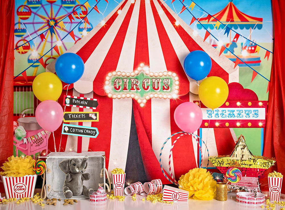 Special Offers Avezano Circus Backdrop for Portrait Photography