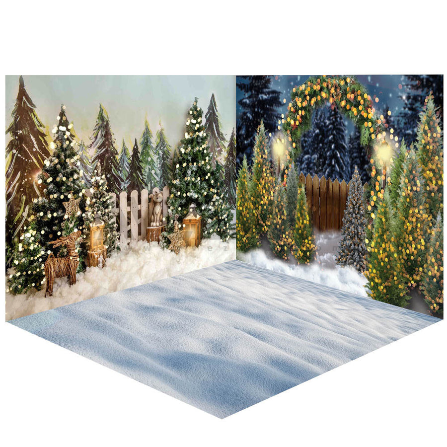 Snow House Tree Window Light Computer Printed Dance Recital Scenic  Backdrop, Snow Theme Background, ACP-651 Backdrop Backdrops  Wholesale,Photography Equipment Wholesale,Camera Accessories  Wholesale,Studio Backdrop Wholesale