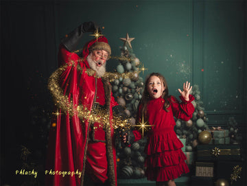 Avezano Christmas Tree and Presents Photography Backdrop Designed By Danyelle Pinnington