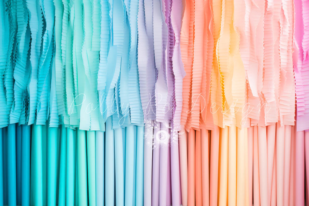 Avezano Coloured Cloth Strip Photography Backdrop Designed By Polly Ro Design-AVEZANO