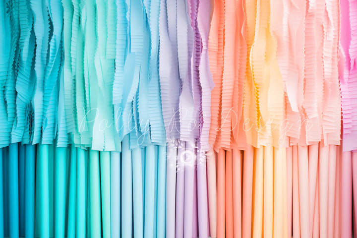 Avezano Coloured Cloth Strip Photography Backdrop Designed By Polly Ro Design-AVEZANO